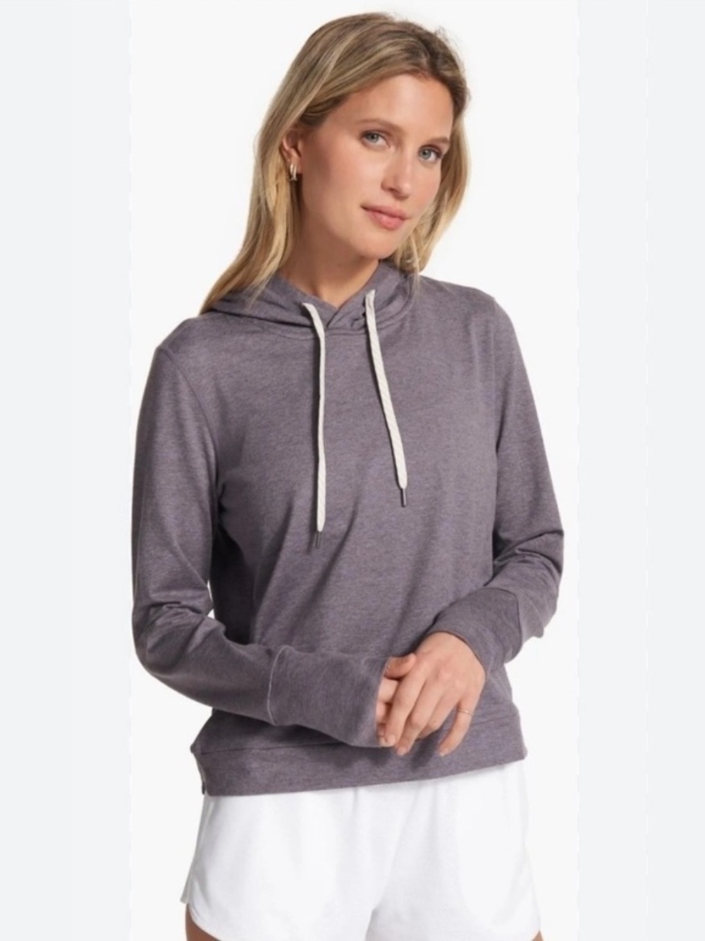 Vuori Women’s Halo Essential Hoodie Sawyer Heather Large